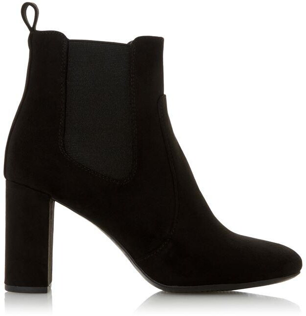 black block heel ankle boots uk