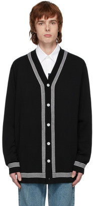 burberry black cardigan