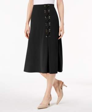 JM Collection Lace-Up A-Line Skirt, Created for Macy's
