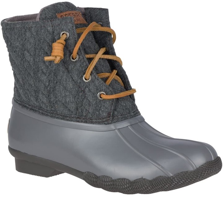 gray womens duck boots