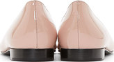 Thumbnail for your product : Saint Laurent Pale Blush Patent Paris Ballerina Flats