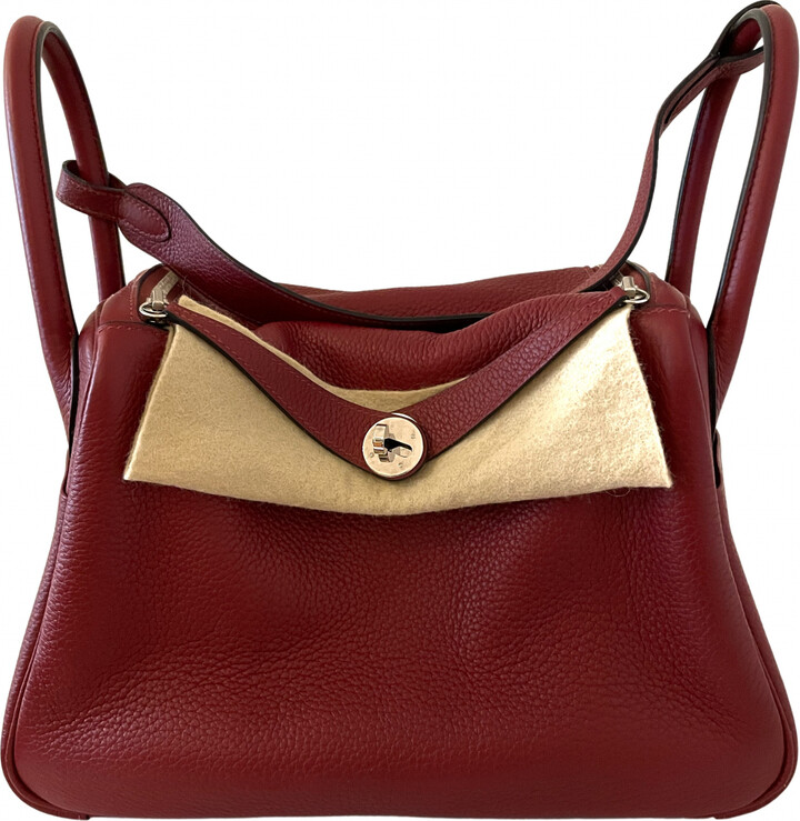 Hermes Lindy leather handbag - ShopStyle Shoulder Bags