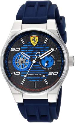 Ferrari Men's 830430 Sport Speciale Multifunction 44mm Ss Case W. Blue Accents Watch