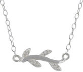 Thumbnail for your product : Lord & Taylor Sterling Silver and Cubic Zirconia Vine Pendant Necklace