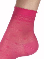 Thumbnail for your product : Pretty Polly Floral Spot Ankle High