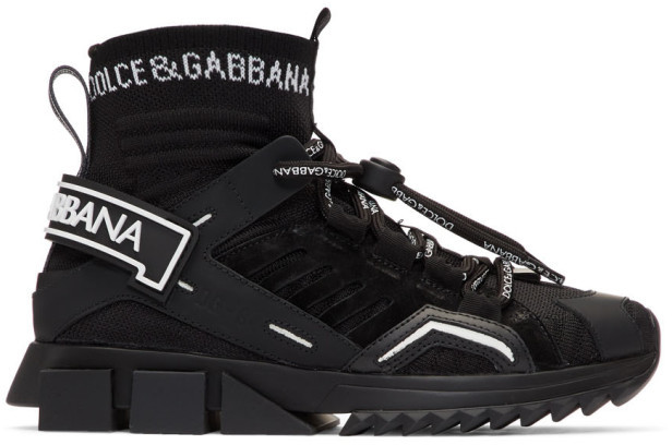 Dolce & Gabbana Black Trekking Sorrento High-Top Sneakers - ShopStyle