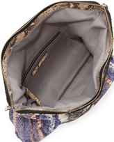 Thumbnail for your product : Twelfth St. By Cynthia Vincent Banker's Snake-Print Fold-Over Clutch Bag