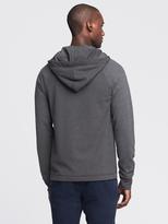 Thumbnail for your product : Banana Republic Waffle-Knit Hooded Half-Zip Pullover
