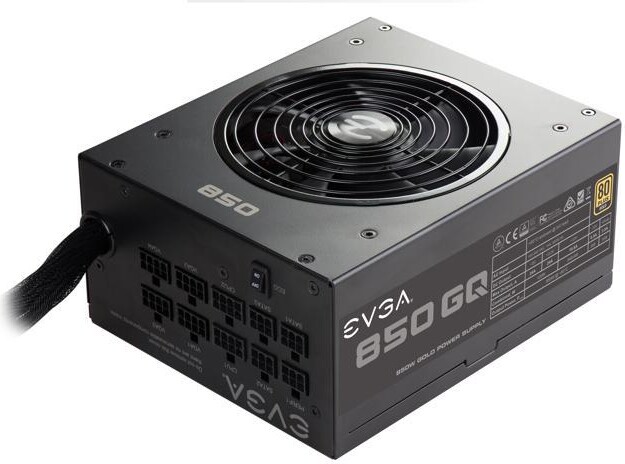 EVGA 850 GQ 210-GQ-0850-V1 80+ GOLD 850W Semi Modular EVGA ECO Mode Power Supply