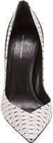 Thumbnail for your product : Narciso Rodriguez Python-Print Two-Tone Pumps