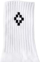 Thumbnail for your product : Marcelo Burlon County of Milan Cross Logo Intarsia Cotton Blend Socks