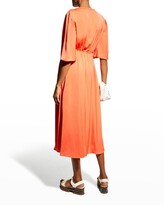 Thumbnail for your product : Kobi Halperin Tonya Cinched-Waist Midi Dress