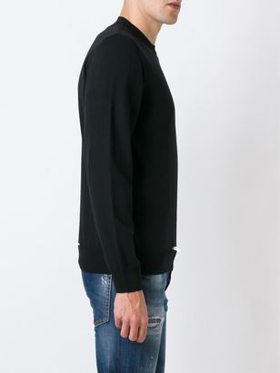 DSQUARED2 zip bottom knitted jumper