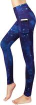 Thumbnail for your product : New Minc Women's Galaxy Yoga Pants Capri High Waist Leggings with Pockets(,XL)