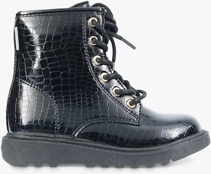 Toezone Girls Croc Boots Girls Black Patent Boots ShopStyle UK