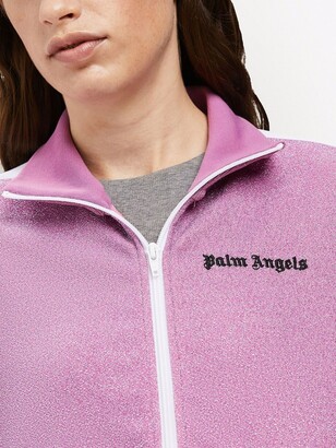 Palm Angels WOMEN Glittered Track Jacket Pink