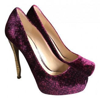 velvet purple heels