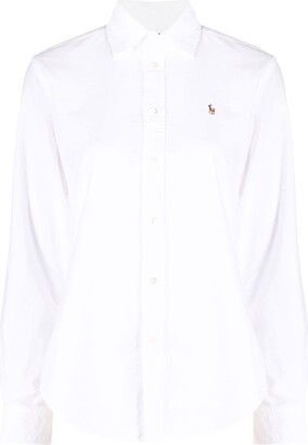 Polo Ralph Lauren Women's White Long Sleeve Tops | ShopStyle
