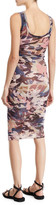 Thumbnail for your product : Fuzzi Camouflage Scoop-Neck Fitted Tank Dress