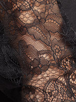 Thumbnail for your product : St. John Lace-Sleeved Keyhole Blouse
