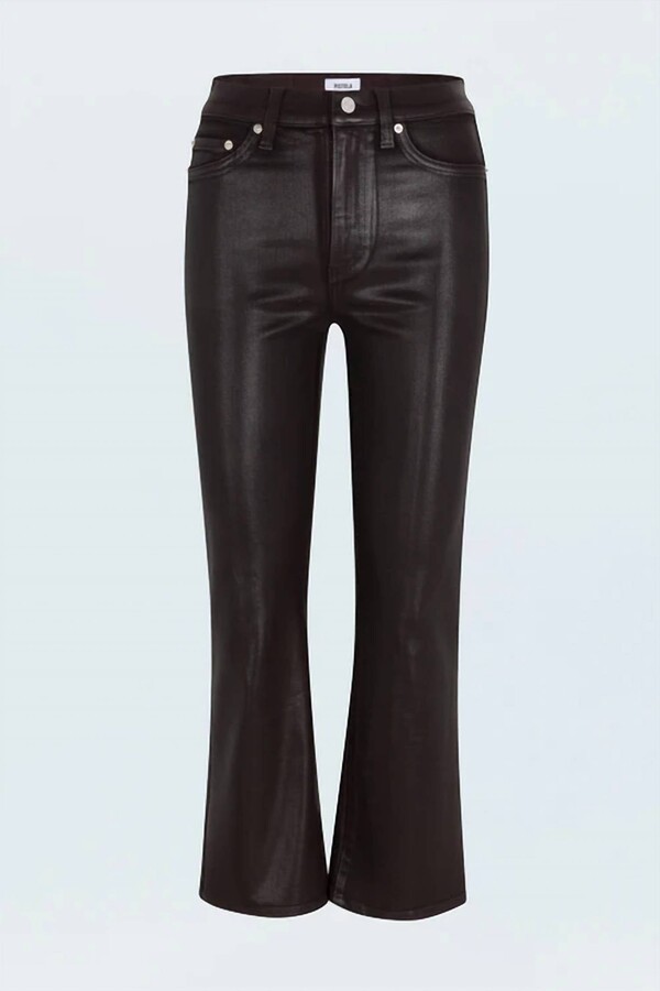 Pistola Denim Lennon High Rise Crop Boot Pant In Mocha
