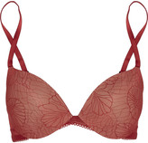 Thumbnail for your product : Calvin Klein Underwear Perfect embroidered-tulle push-up bra