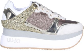 platform sparkle sneakers