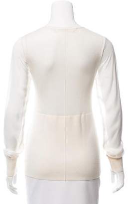 Reed Krakoff Silk-Accented Cashmere-Blend Top