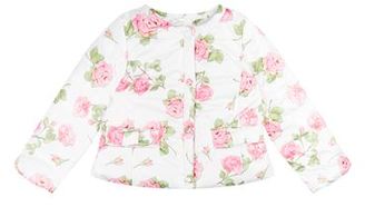 MonnaLisa Rose Print Puffer Jacket