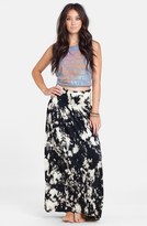 Thumbnail for your product : Billabong 'Real Love' Tie Dye Maxi Skirt (Juniors)