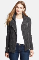 Thumbnail for your product : Autumn Cashmere Cable Knit Cashmere Moto Jacket