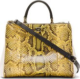 Thumbnail for your product : Dolce & Gabbana Yellow Python Miss Sicily Small Shoulder Bag