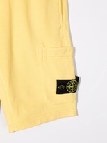 Thumbnail for your product : Stone Island Junior Side Logo-Patch Shorts