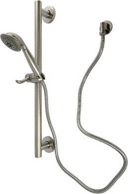 Kingston Brass Made To Match Shower System With Slide/Grab Bar And Hand Shower