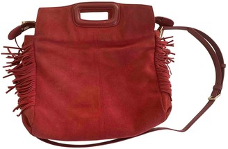 Maje Sac M Red Leather Handbags - ShopStyle