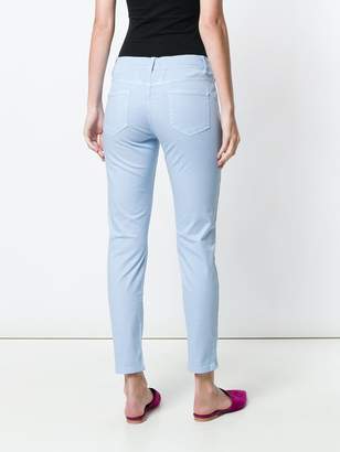 Closed cropped skinny trousers