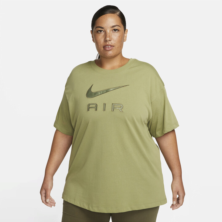 Nike Women's Air T-Shirt (Plus Size) in Green - ShopStyle