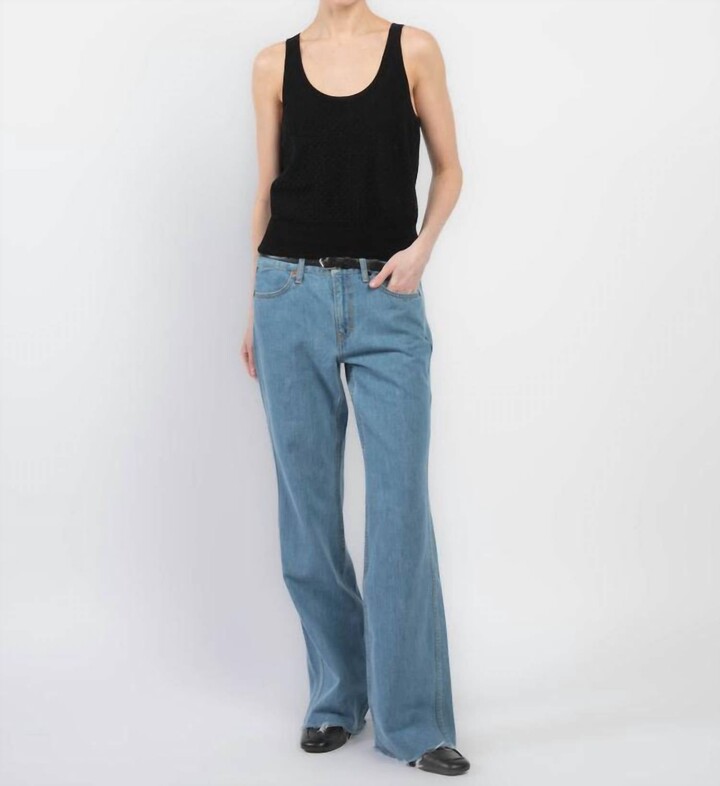 Vince Double Layer Mesh Cami In Black