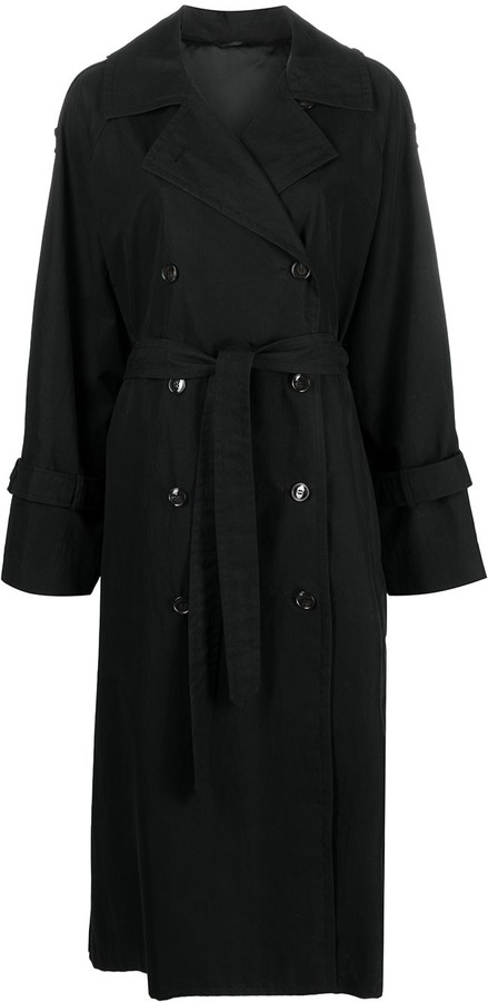Womens Long Black Trench Coats | Shop the world's largest 