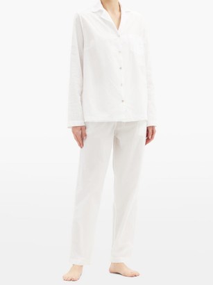 GENERAL SLEEP Classic Organic Cotton-poplin Pyjamas - White
