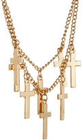 Thumbnail for your product : Reclaimed Vintage Multi Cross Collar Chain