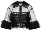 Comme Des Garçons Noir Kei Ninomiya ruffle cropped jacket
