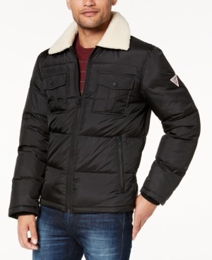 guess men's quilted jacket