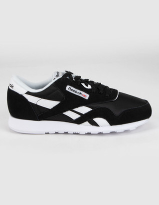 black suede reebok trainers