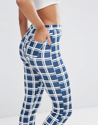 ASOS Stretch Skinny Pants in Check