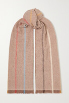 Thumbnail for your product : Loro Piana Fringed Striped Cashmere Scarf