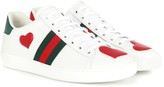 Thumbnail for your product : Gucci Ace leather sneakers