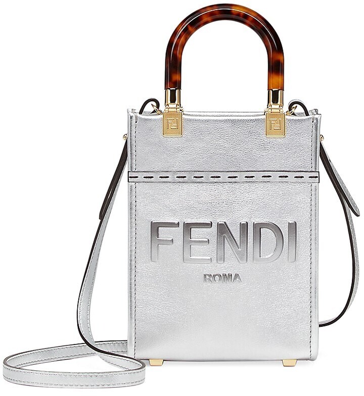 Fendi Sunshine Shopper Tote Leather Mini - ShopStyle Shoulder Bags