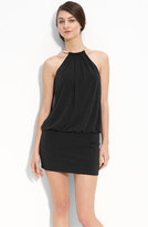 Thumbnail for your product : Laundry by Shelli Segal Jersey Minidress with Metal Halter Neck