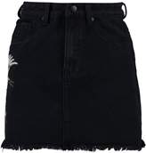 Thumbnail for your product : boohoo Petite Distressed Embroidered Denim Skirt